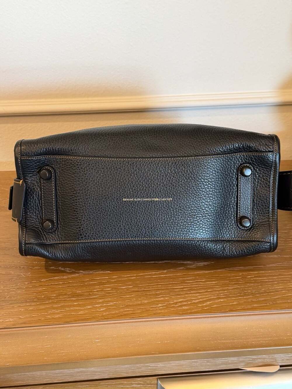 Coach Rogue 25 in Black Glovetanned Pebble Leather with Mustard Suede Lining - Picture 6 of 14